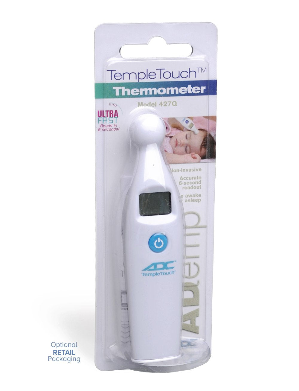 Temple Digital Thermometer, 6-Second, 12/pk (US Only)