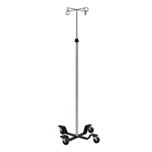 UMF Medical SS8344 Low Center of Gravity Four Hook I.V. Pole UMF SS8344 | QuinceMedical.com