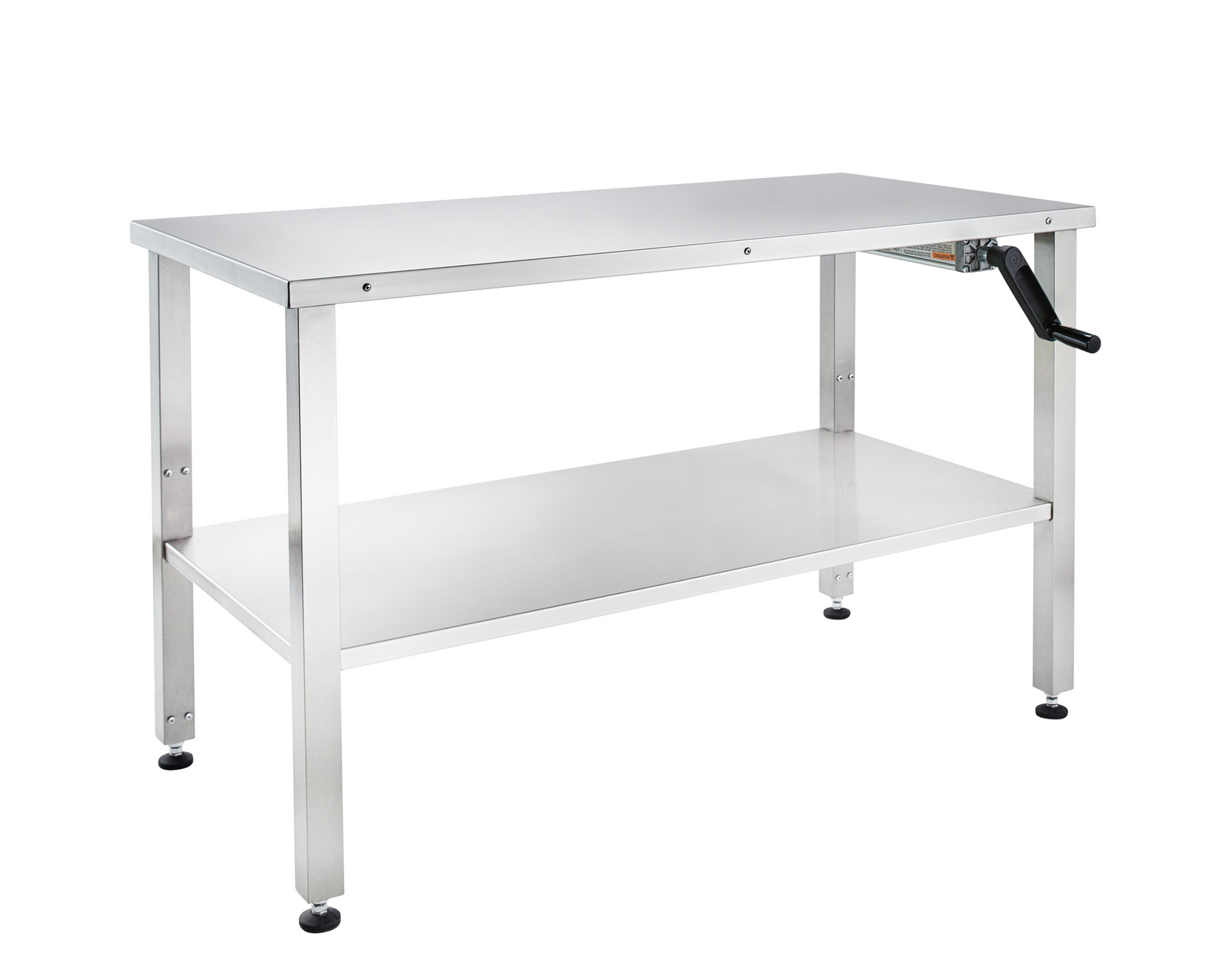 Blickman 7836HYD Hydraulic Height-Adjustable Stainless Steel Instrument Table, 60"W x 30"D, Casters | QuinceMedical.com