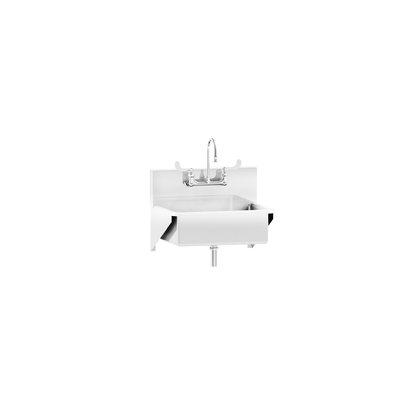 Blickman 7878SS-EA Windsor Single Station Wall-Mounted Surgical Scrub Sink, Elbow Action Control | QuinceMedical.com