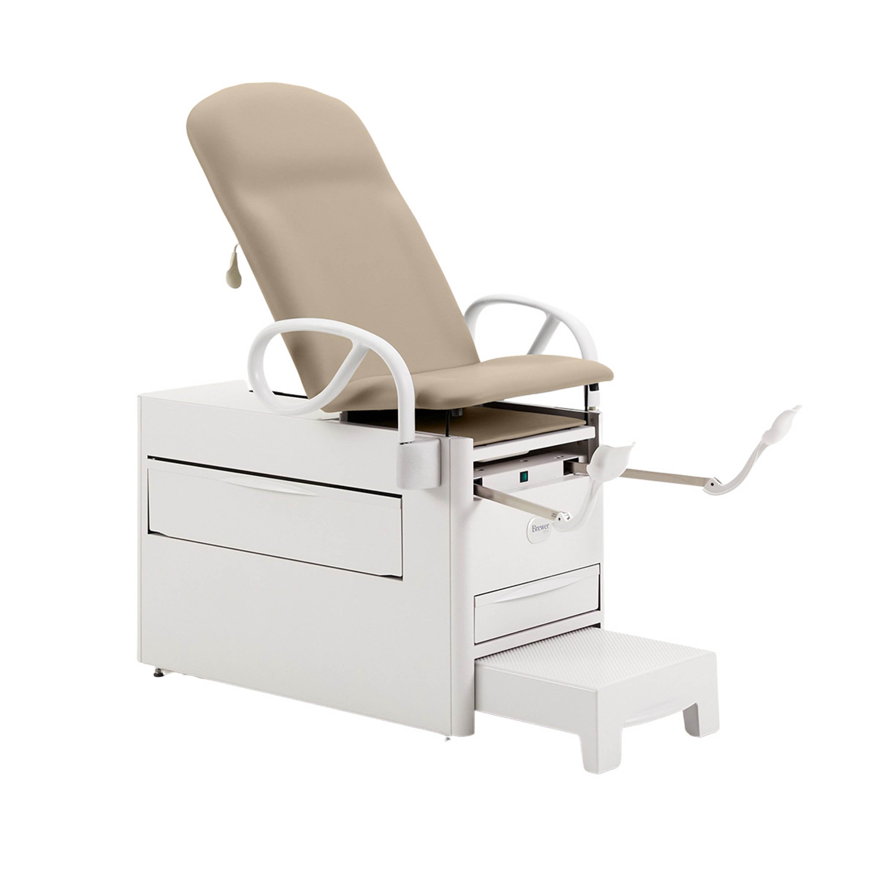 Brewer Versa Exam Table with Patient Assist Handles and Ergonomic Stirrups