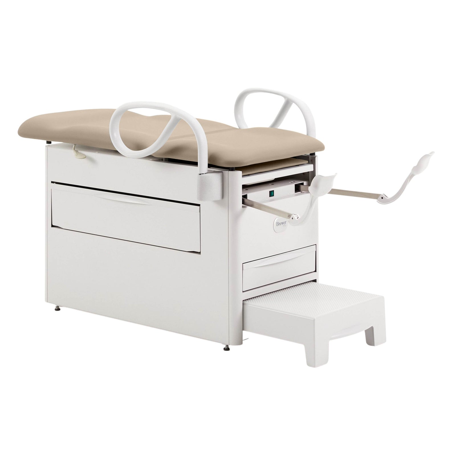 Brewer Versa Exam Table with Patient Assist Handles and Ergonomic Stirrups