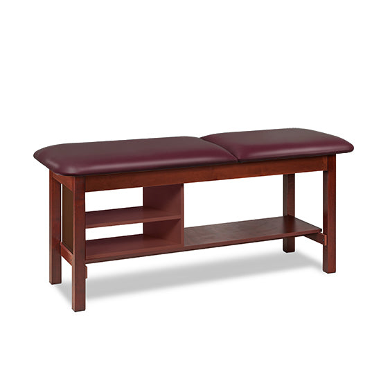 Clinton 1030 Classic Series Treatment Table with Shelving | QuinceMedical.com