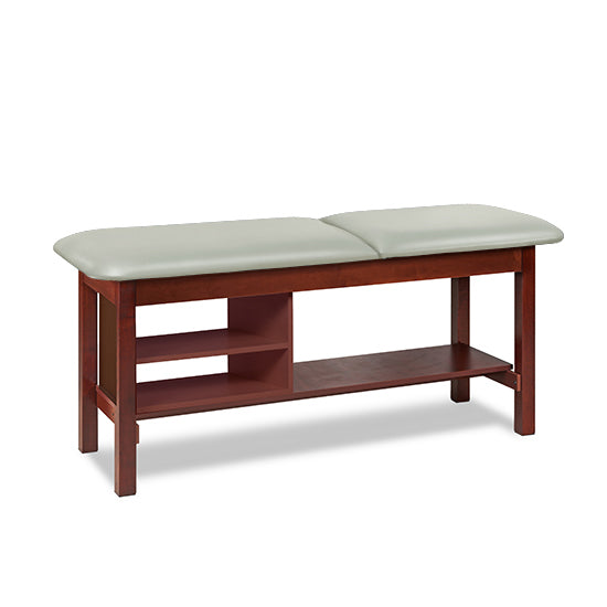 Clinton 1030 Classic Series Treatment Table with Shelving | QuinceMedical.com