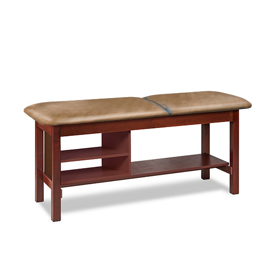 Clinton 1030 Classic Series Treatment Table with Shelving | QuinceMedical.com