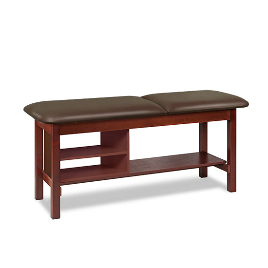 Clinton 1030 Classic Series Treatment Table with Shelving | QuinceMedical.com