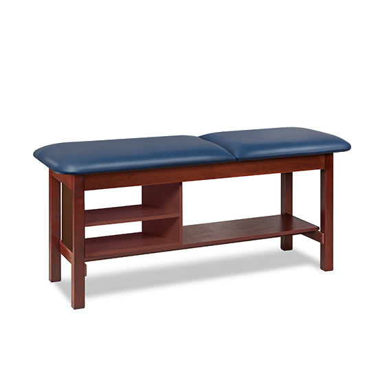 Clinton 1030 Classic Series Treatment Table with Shelving | QuinceMedical.com