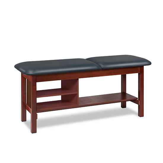 Clinton 1030 Classic Series Treatment Table with Shelving | QuinceMedical.com