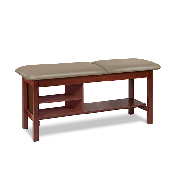 Clinton 1030 Classic Series Treatment Table with Shelving | QuinceMedical.com