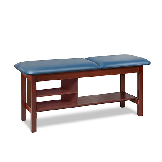 Clinton 1030 Classic Series Treatment Table with Shelving | QuinceMedical.com
