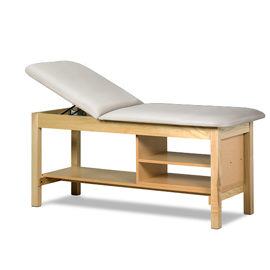 Clinton 1030 Classic Series Treatment Table with Shelving | QuinceMedical.com