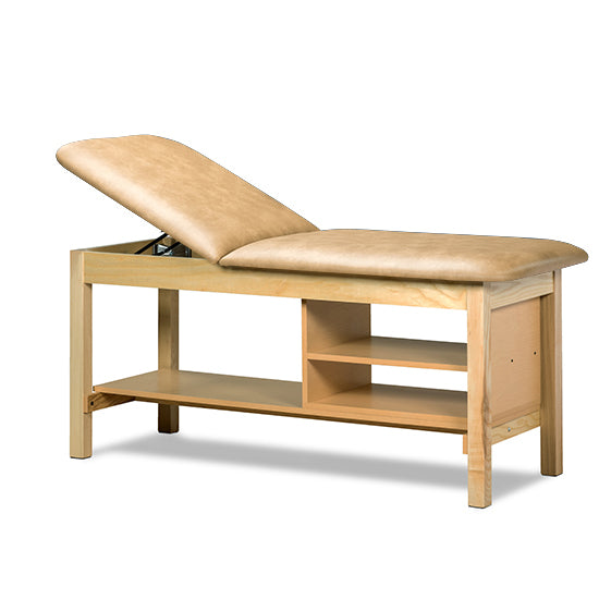 Clinton 1030 Classic Series Treatment Table with Shelving | QuinceMedical.com