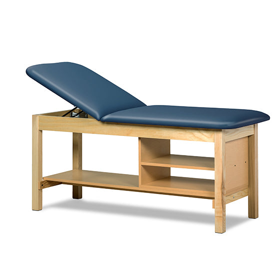 Clinton 1030 Classic Series Treatment Table with Shelving | QuinceMedical.com