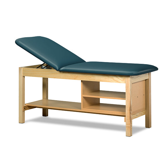 Clinton 1030 Classic Series Treatment Table with Shelving | QuinceMedical.com