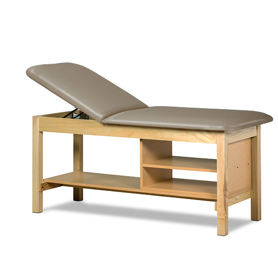 Clinton 1030 Classic Series Treatment Table with Shelving | QuinceMedical.com