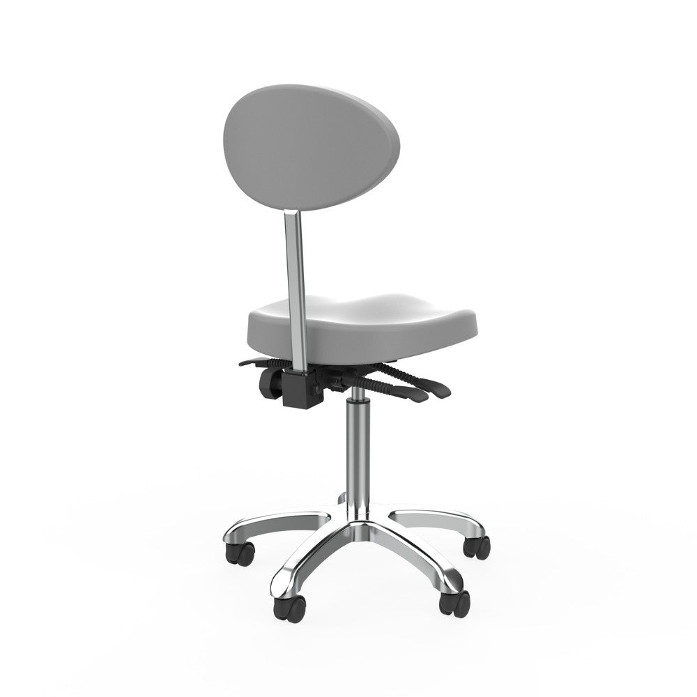 SilverFox 1025E Ergonomic Adjustable Backrest Stool
