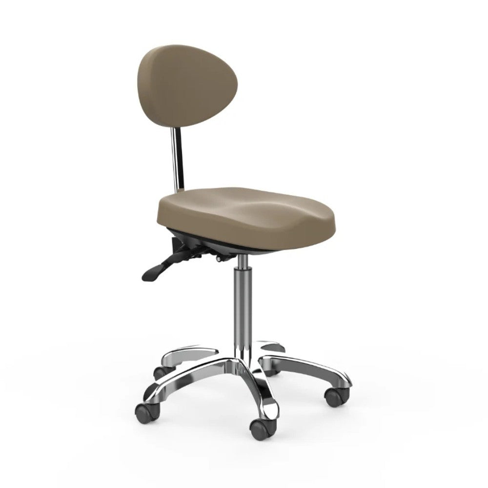 SilverFox 1025E Ergonomic Adjustable Backrest Stool