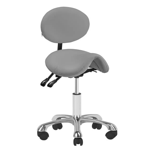 Giovanni 1025 Cosmetic Stool with Backrest