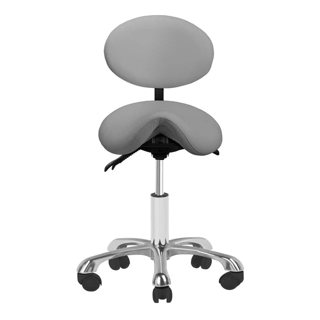 Giovanni 1025 Cosmetic Stool with Backrest