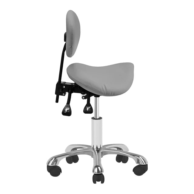 Giovanni 1025 Cosmetic Stool with Backrest