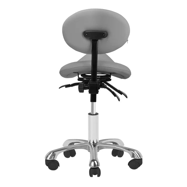 Giovanni 1025 Cosmetic Stool with Backrest