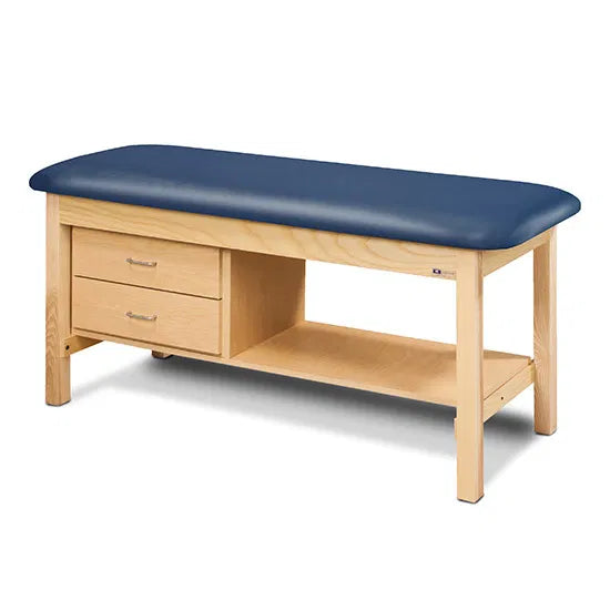 Clinton 1300 Flat Top, Classic Series Treatment Table with Drawers