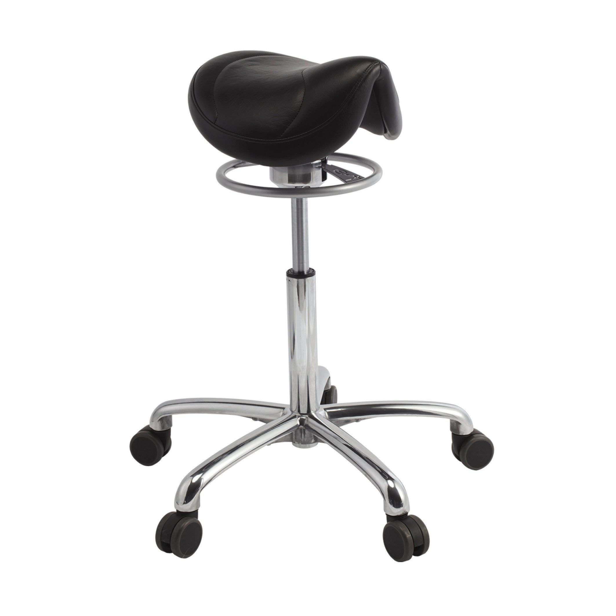 Brewer Amazone Saddle Stool 13" Standard seat with 360 degree movement in UltraLeather