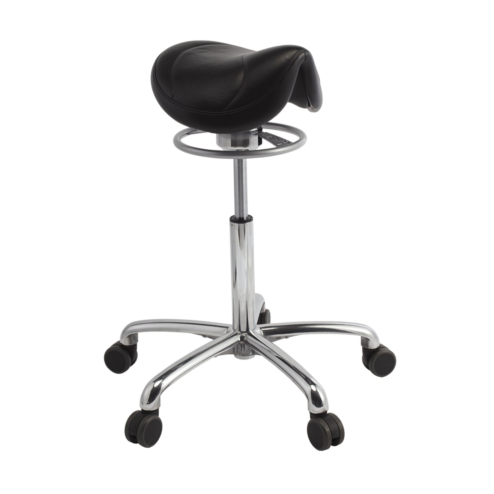 Brewer Amazone Saddle Stool 13" Standard seat with 360 degree movement in UltraLeather