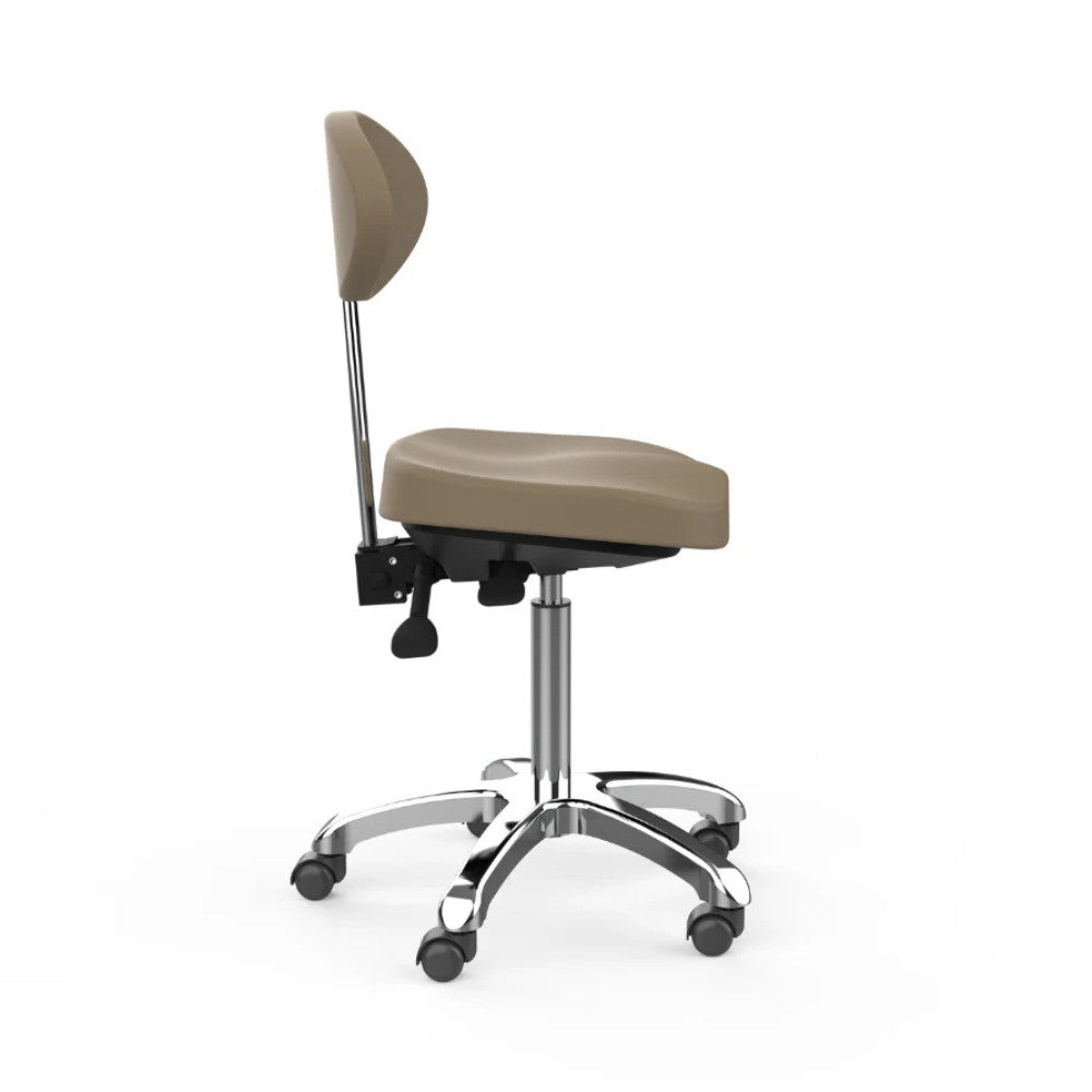 SilverFox 1025E Ergonomic Adjustable Backrest Stool