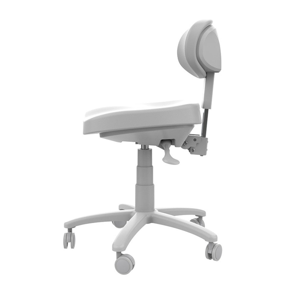 SilverFox 8C01 Adjustable Rolling Spa Stool with Back Support