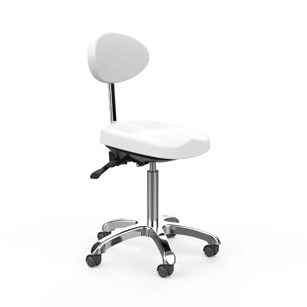 SilverFox 1025E Ergonomic Adjustable Backrest Stool