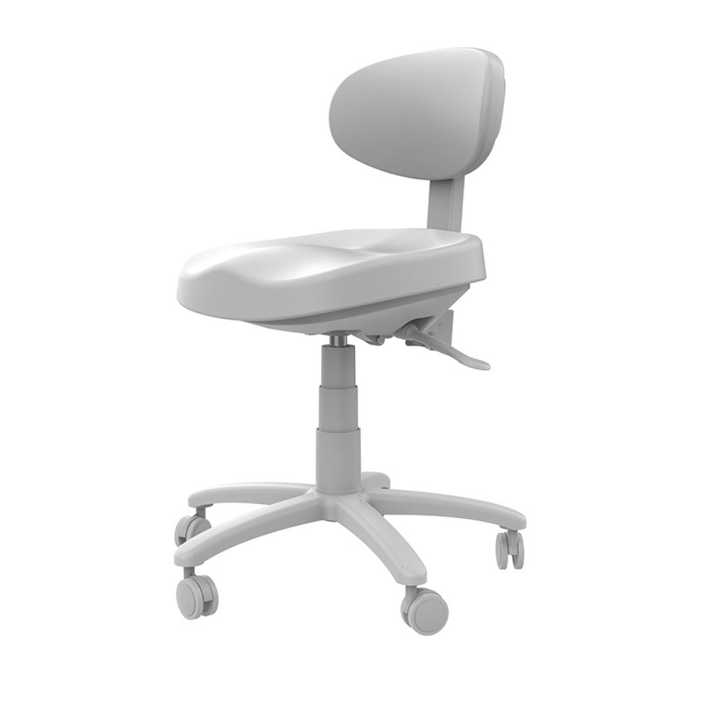 SilverFox 8C01 Adjustable Rolling Spa Stool with Back Support