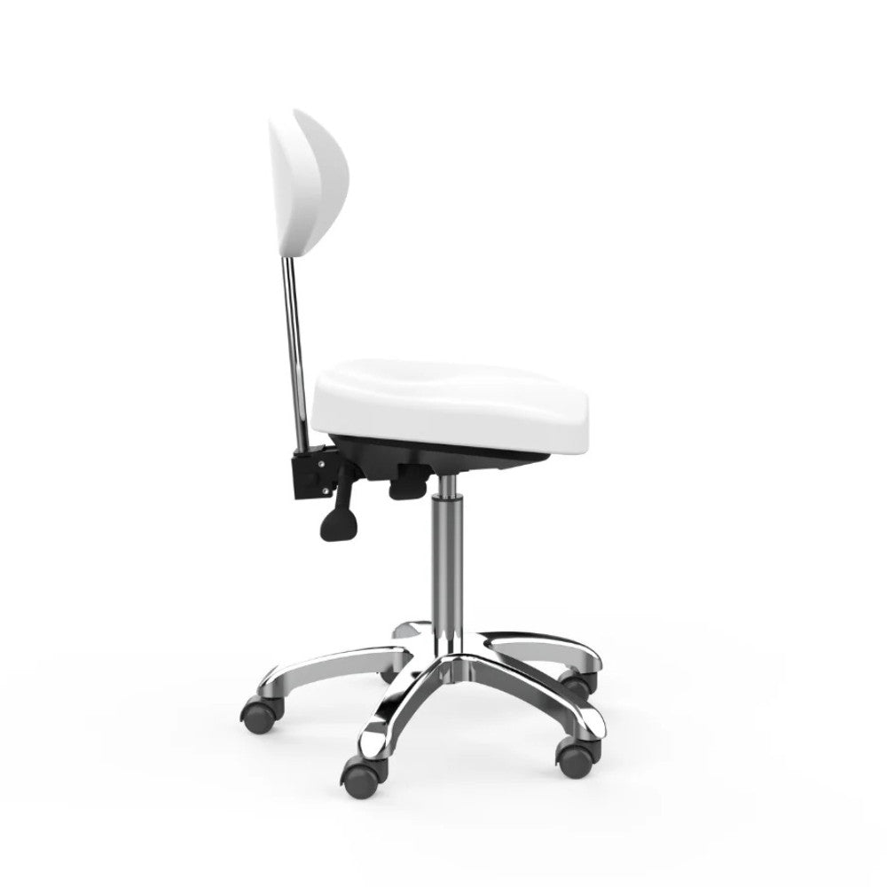 SilverFox 1025E Ergonomic Adjustable Backrest Stool
