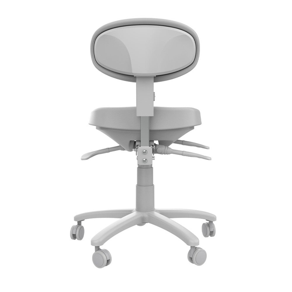 SilverFox 8C01 Adjustable Rolling Spa Stool with Back Support