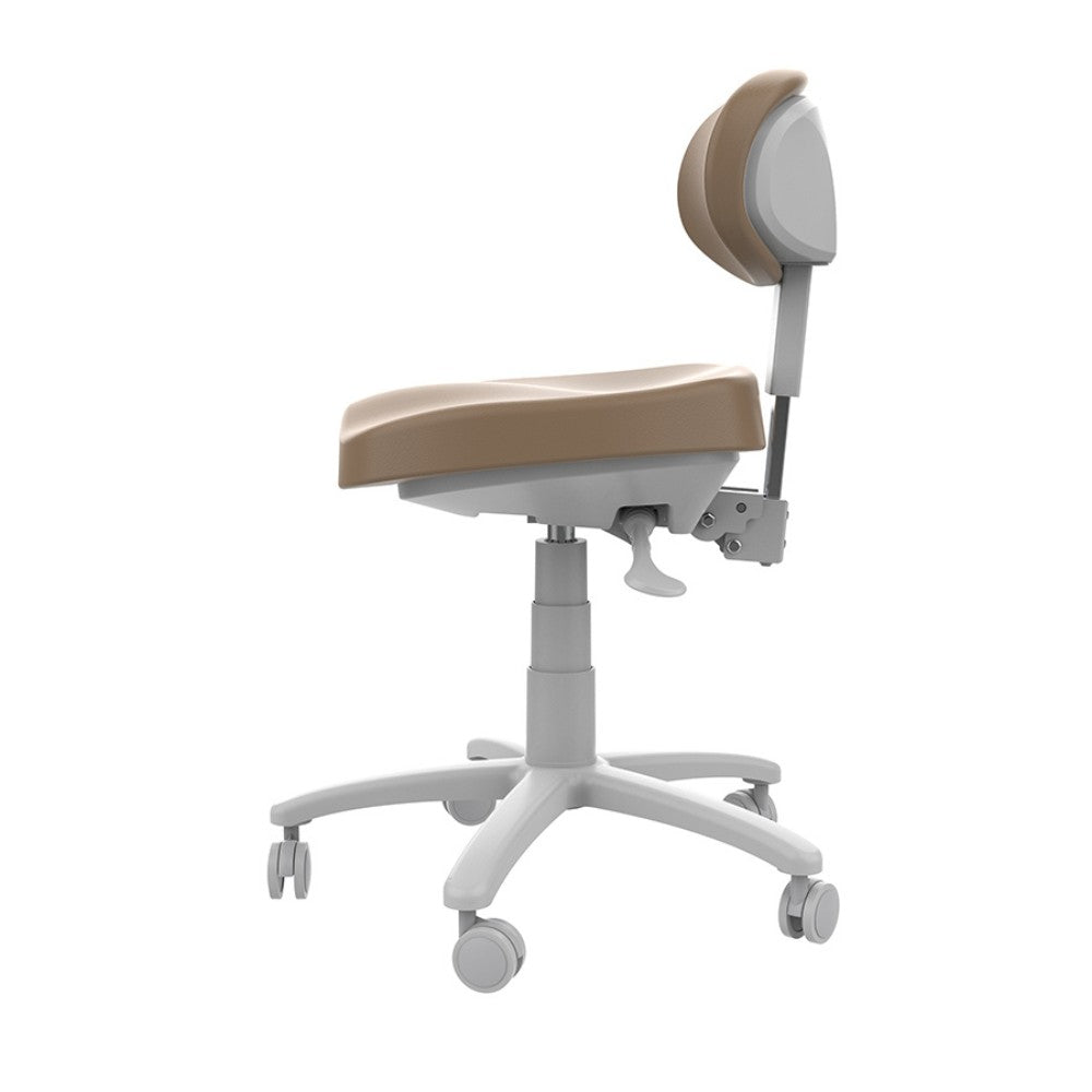 SilverFox 8C01 Adjustable Rolling Spa Stool with Back Support