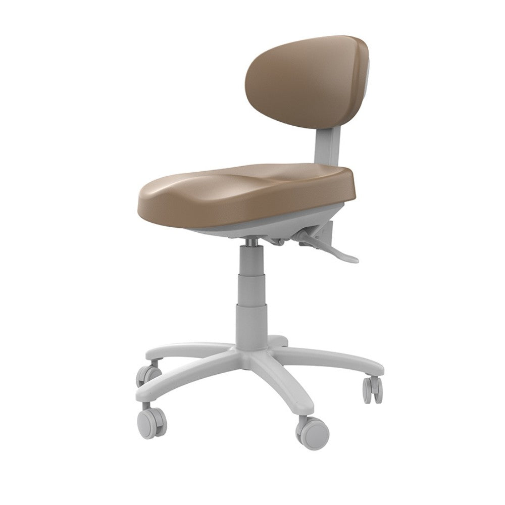 SilverFox 8C01 Adjustable Rolling Spa Stool with Back Support