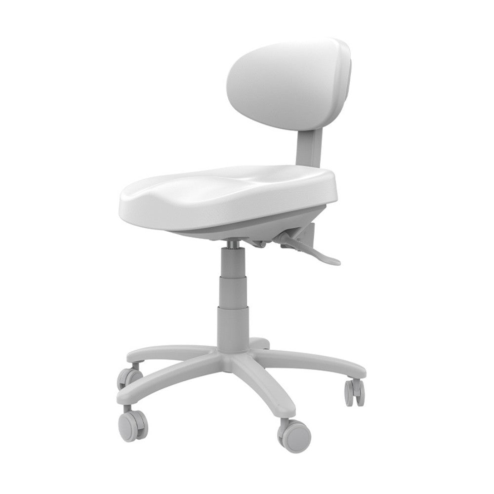 SilverFox 8C01 Adjustable Rolling Spa Stool with Back Support