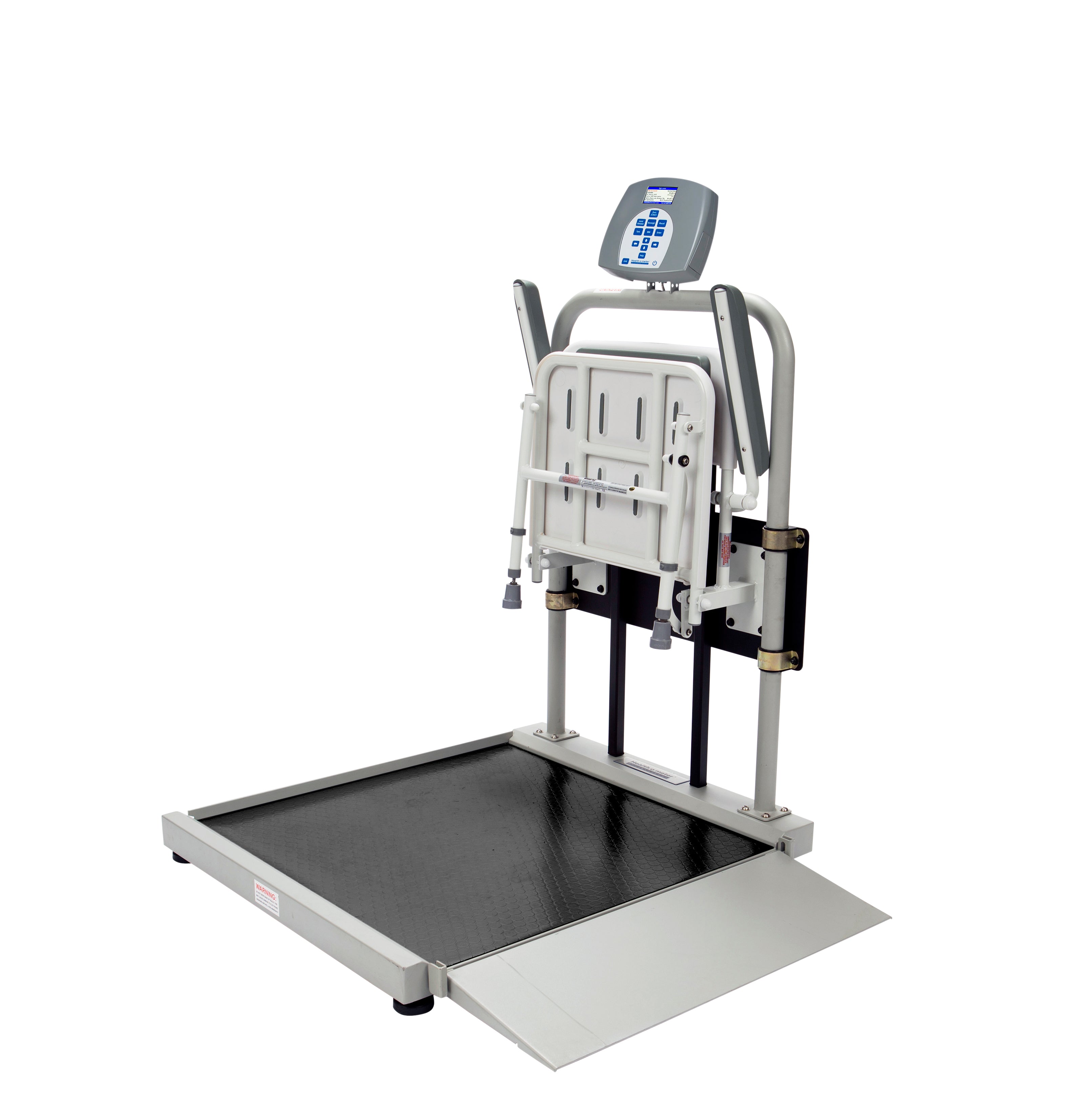 Health o meter 2500 Digital Wheelchair Ramp Scale with Foldaway Seat | QuinceMedical.com