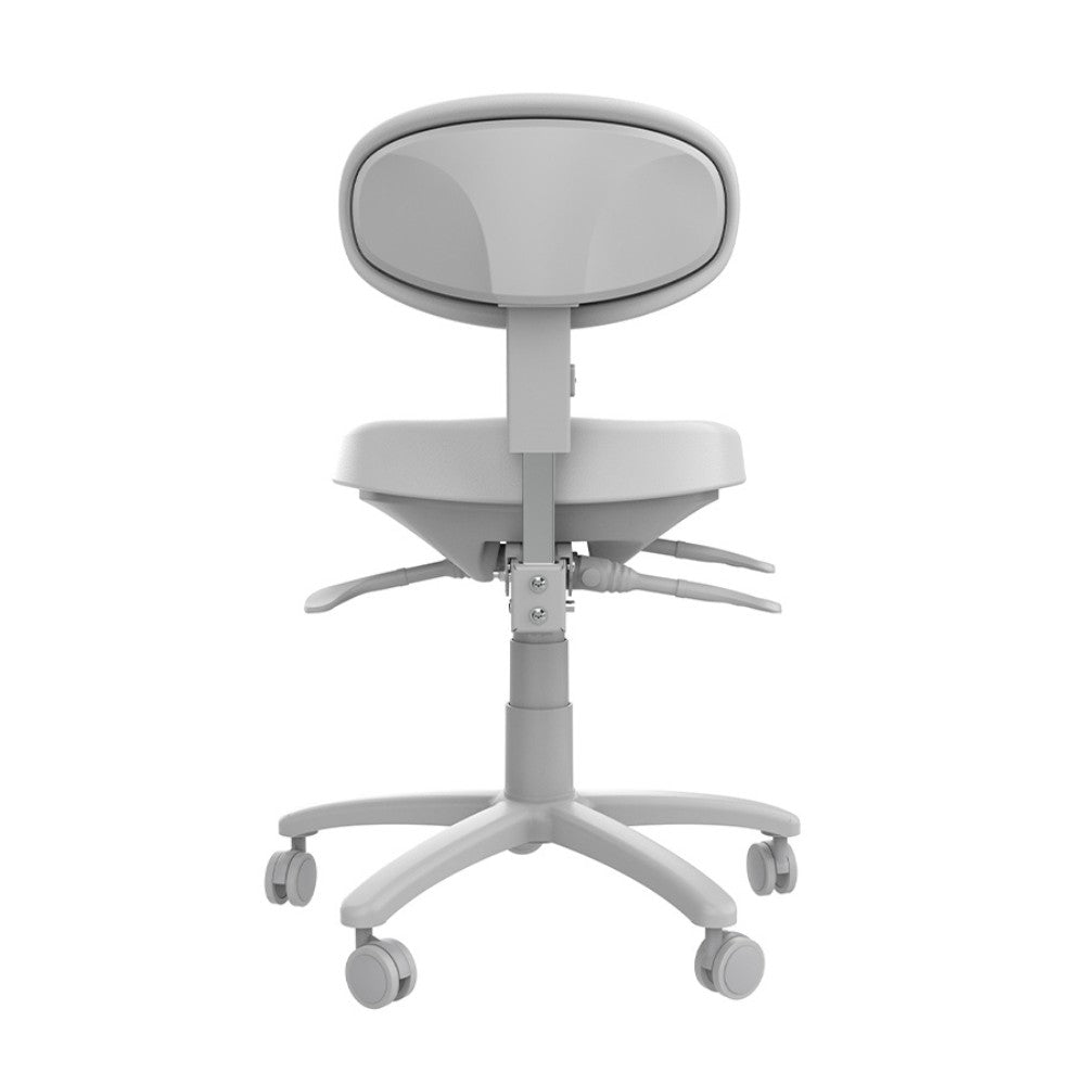 SilverFox 8C01 Adjustable Rolling Spa Stool with Back Support