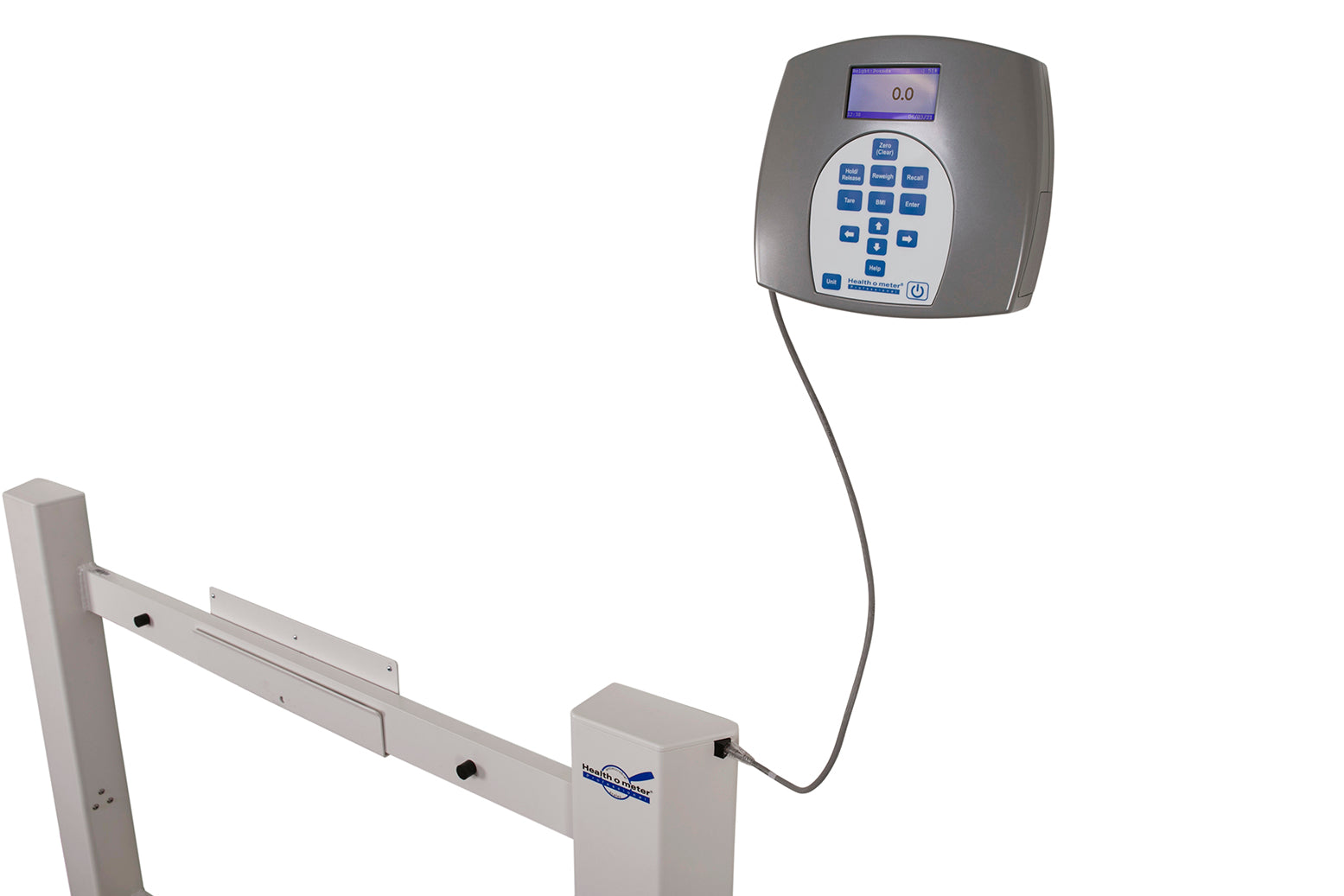 Health o meter 2900KL Antimicrobial Wall-Mounted Fold-Up Wheelchair Scale | QuinceMedical.com