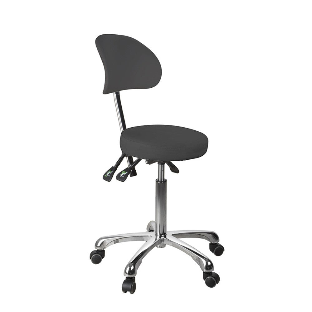 SilverFox 1025B Ergonomic Adjustable Backrest Stool