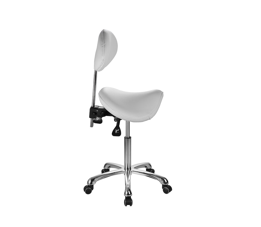 Giovanni 1025 Cosmetic Stool with Backrest