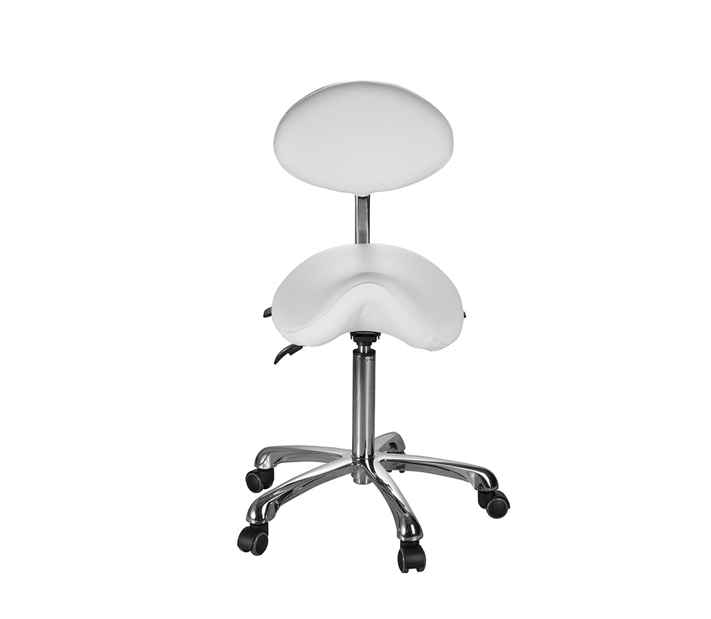 Giovanni 1025 Cosmetic Stool with Backrest
