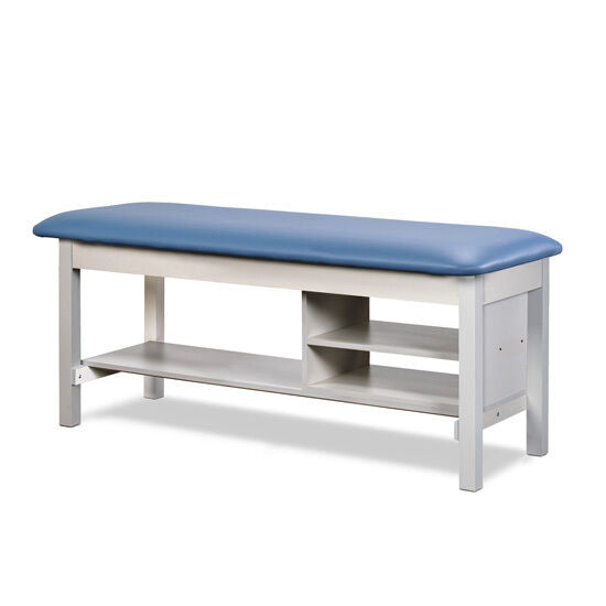 Clinton 300 Flat Top, Classic Series Treatment Table with Shelving
