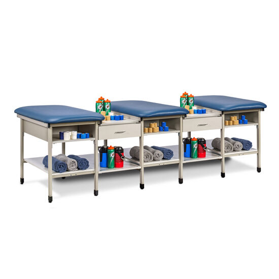 Clinton 31702-3, 31702-4 & 31702-5 Multi-Station, Ironside Taping Table with Shelves and Drawers
