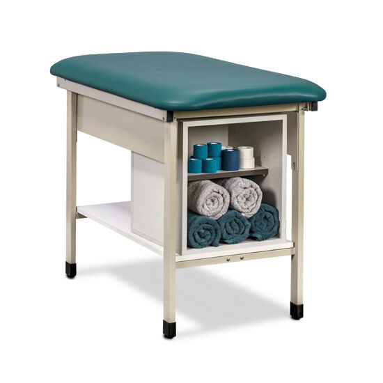 Clinton 31703 Single Seat, Ironside Taping Table with Open Shelf Storage Module