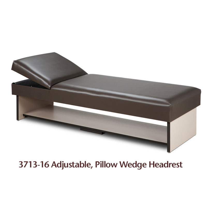 Clinton 3710 Panel Leg Couch with Full Shelf | QuinceMedical.com