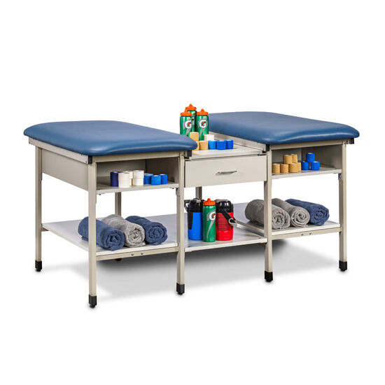 Clinton 31702-2 2-Station, Ironside Taping Table with Shelves and Drawer