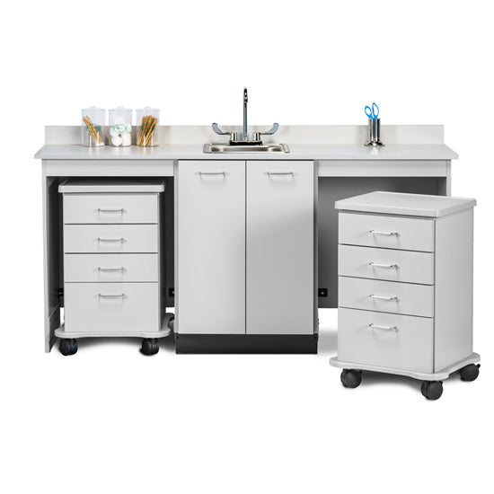 Clinton 48072D 72" Dual, Cart-Mate Cabinet | QuinceMedical.com