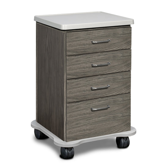 Clinton 58072SL 72" Fashion Finish, Cart-Mate, Split Cabinet | QuinceMedical.com